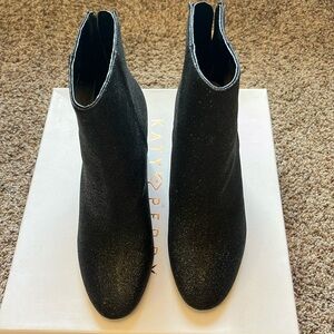 Katy Perry Mayari chunky glitter ankle boots. 7.5m